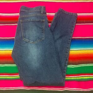 Mott & Bow Mom Jeans Womens 27x28 (Fit 27x30) Blue Dark Wash Stretch Denim Pants